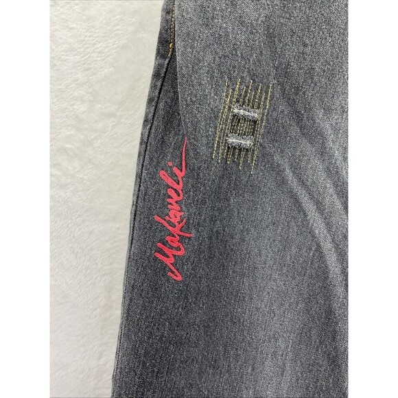 Vintage Y2K Makavelli Black Denim Jeans Mens sz 38x34 - Picture 2 of 9